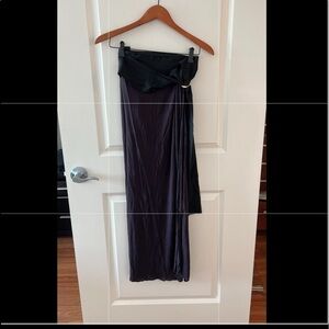 Kiki De Montparnasse Black And Purple Modal Jersey Sarong NWT
